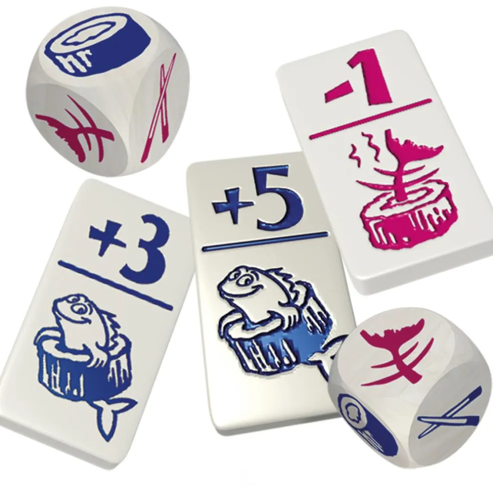 999 Games Geharrewar in de Sushibar dobbelspel