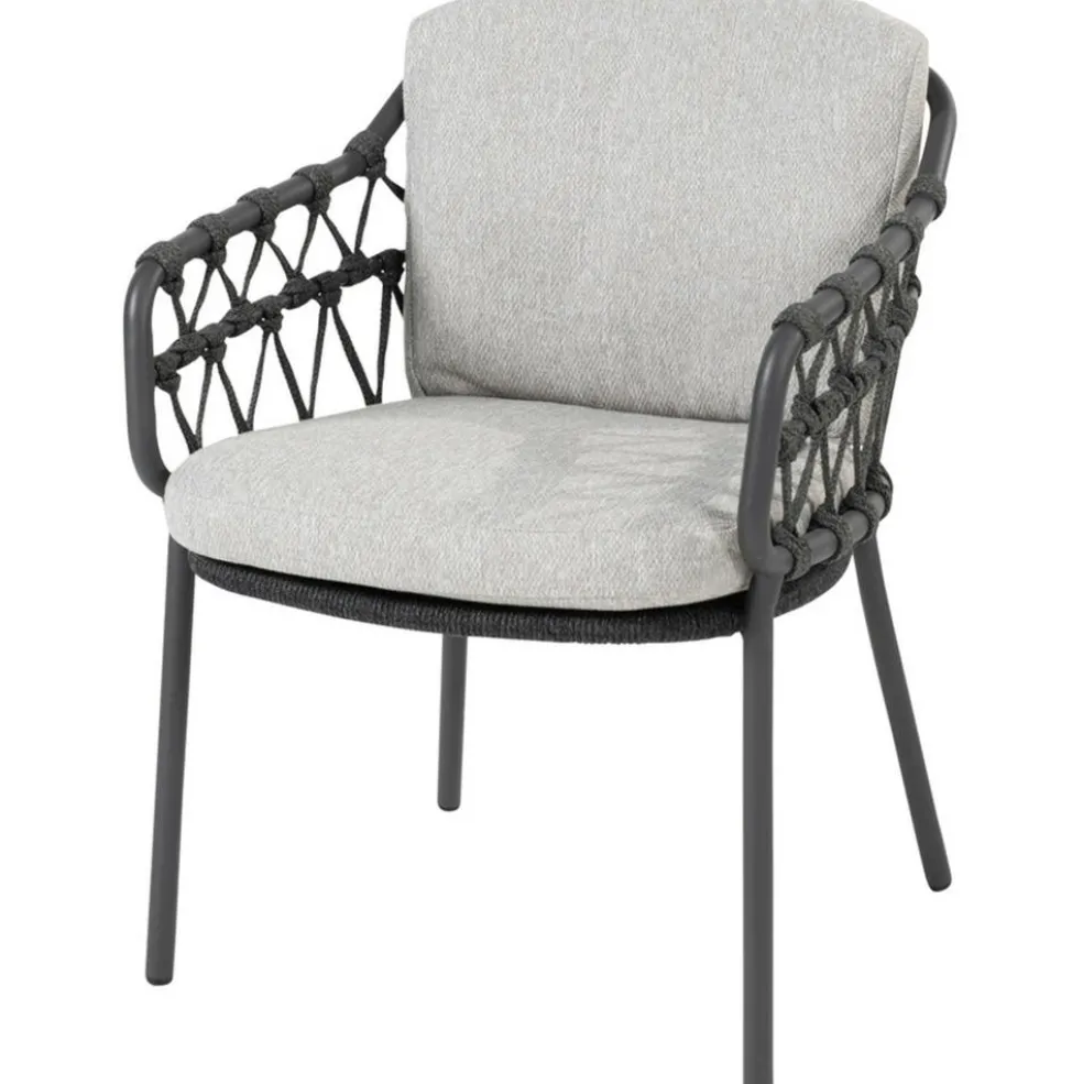 4 Seasons Outdoor Calpi dining tuinstoel anthracite zwart