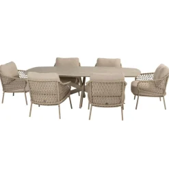 4 Seasons Outdoor  Nevada 250 x 105 cm Sardinia 6 tuinset latte