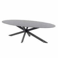 4 Seasons Outdoor Privada Tuintafel Ellipse 240 x 107 anthracite