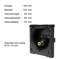 ABL City leidingwater invoerdoos zwart