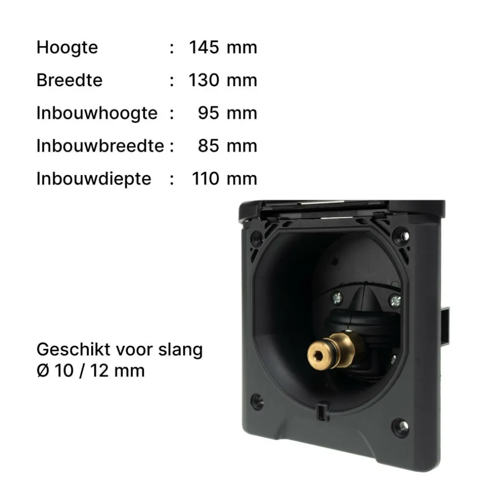 ABL City leidingwater invoerdoos zwart