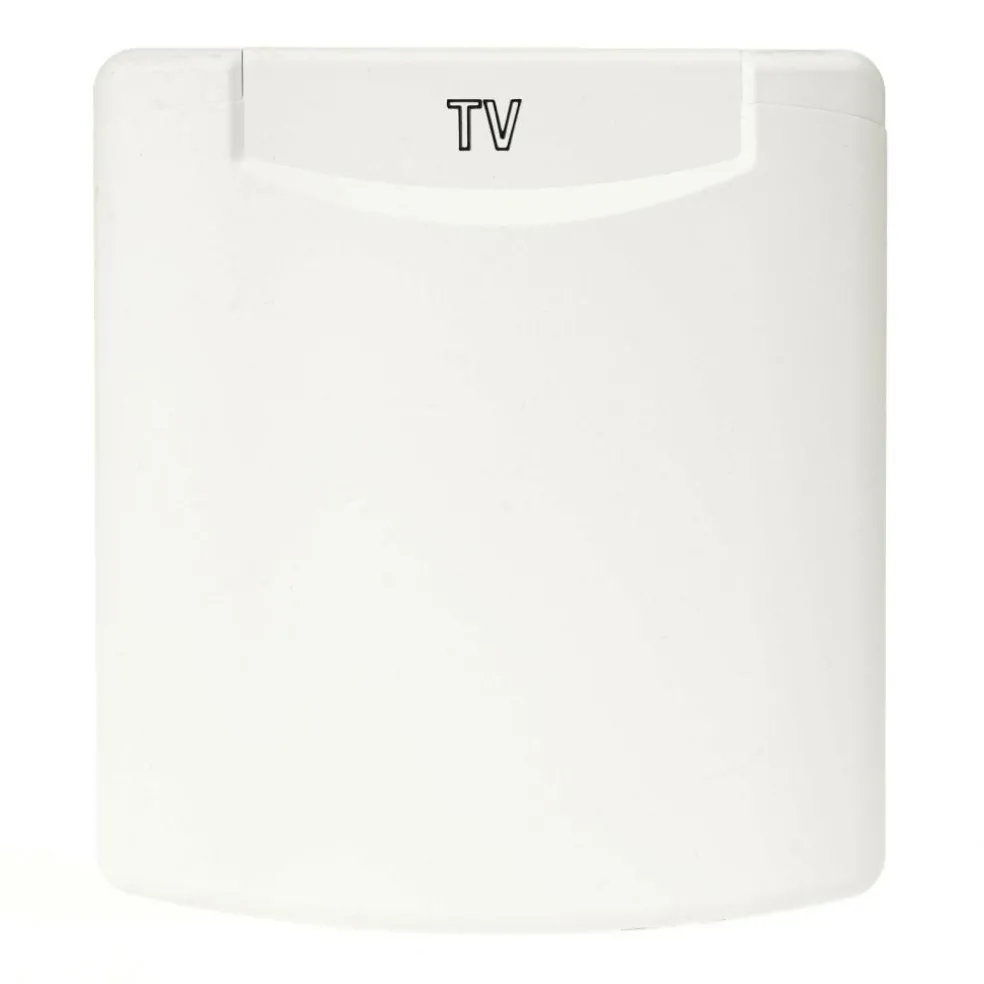 ABL 12V en TV wanduitvoerdoos wit