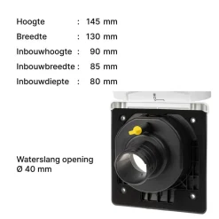 ABL Watertank vulopening invoerdoos wit