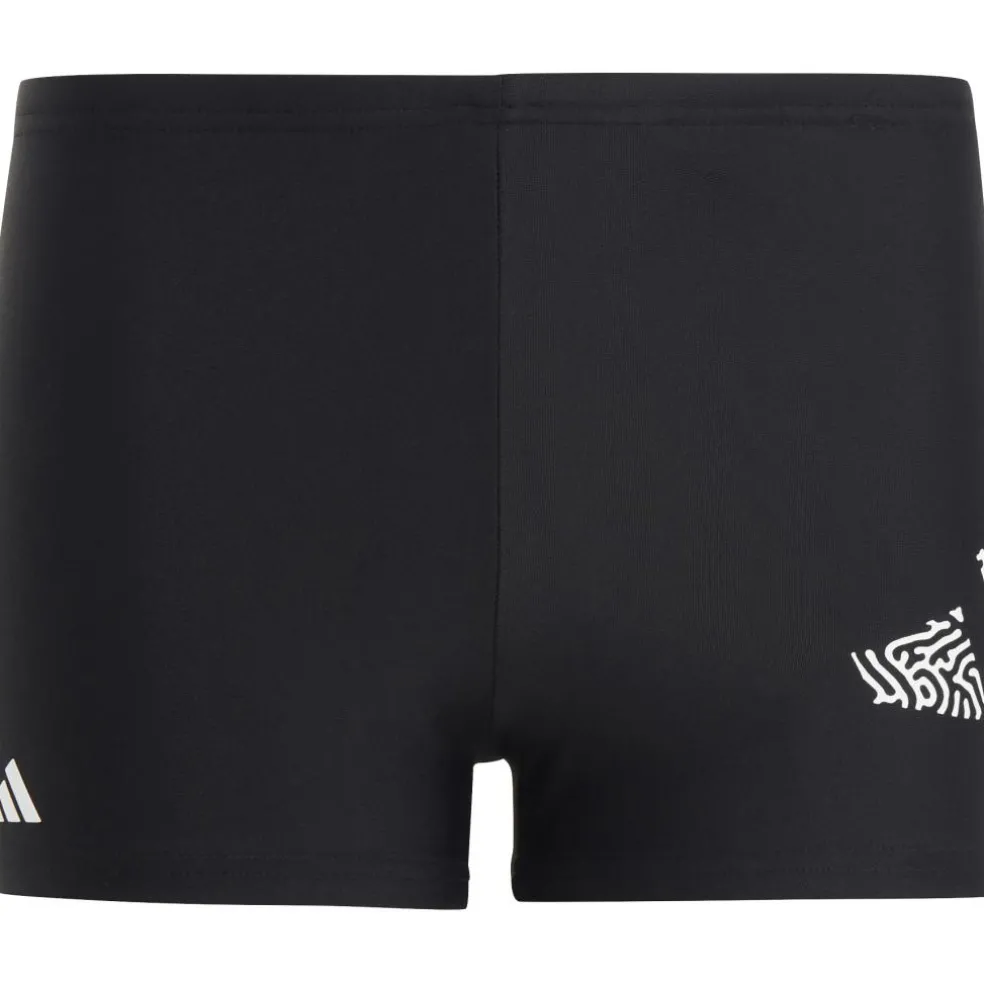 Adidas 3 Bar Logo zwemboxer junior black white
