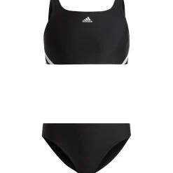 Adidas 3 Stripes bikini junior black white
