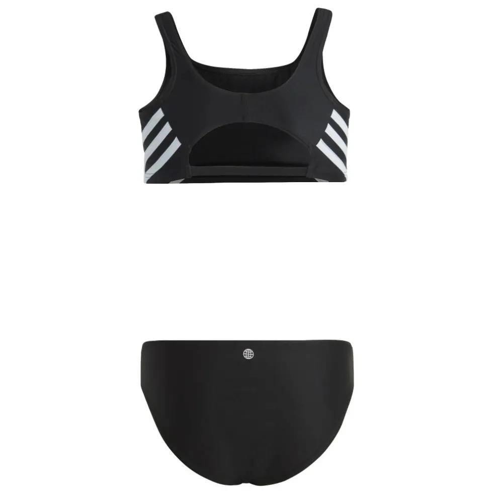 Adidas 3 Stripes bikini junior black white