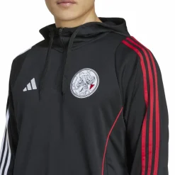Adidas Ajax Tiro 24 hoodie heren black white bold red