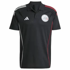 Adidas Ajax Tiro 25 polo heren black white bold red