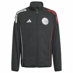 Adidas Ajax Tiro 25 trainingsjack junior black white bold red