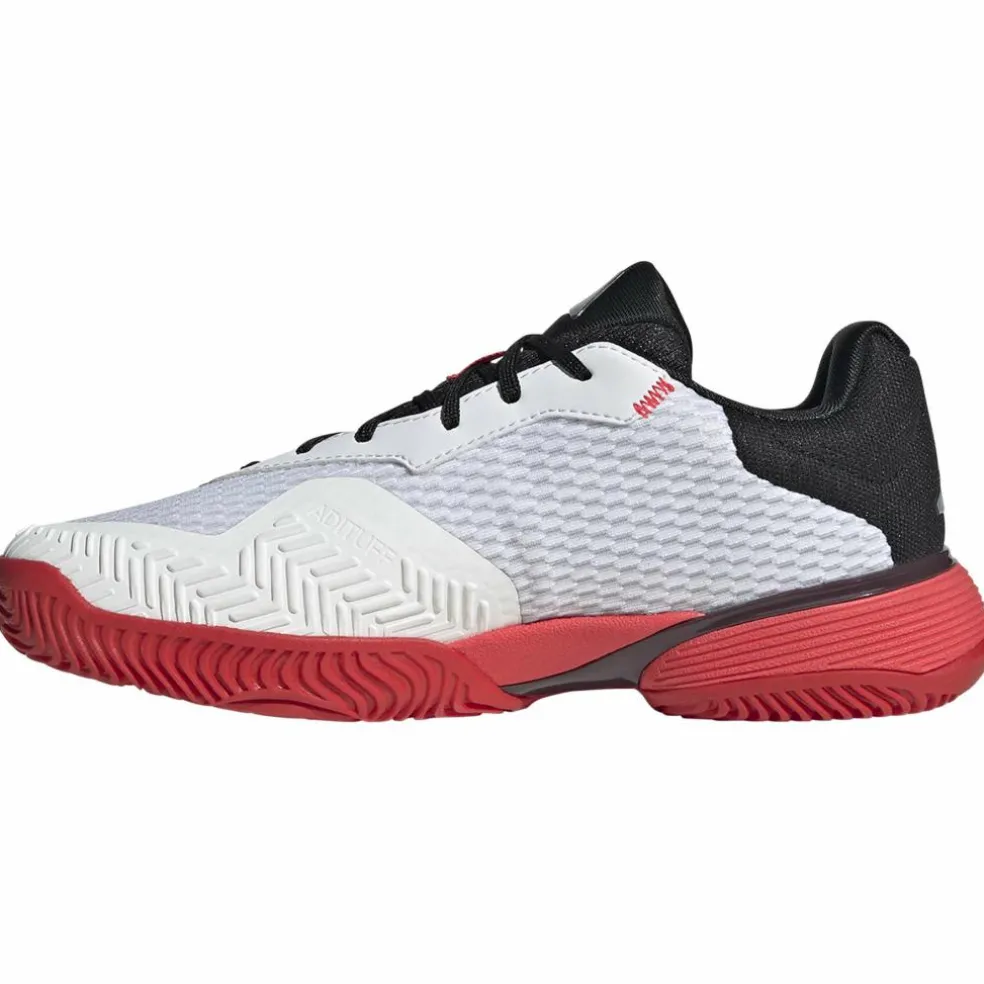 Adidas Barricade tennisschoenen junior cloud white core black lucid red