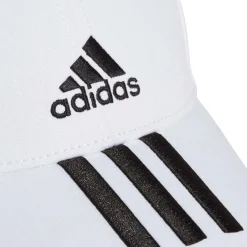Adidas Baseball 3-Stripes Twill tennispet white - L