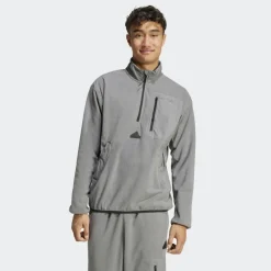 Adidas City Escape Polar fleece sweater heren grey four