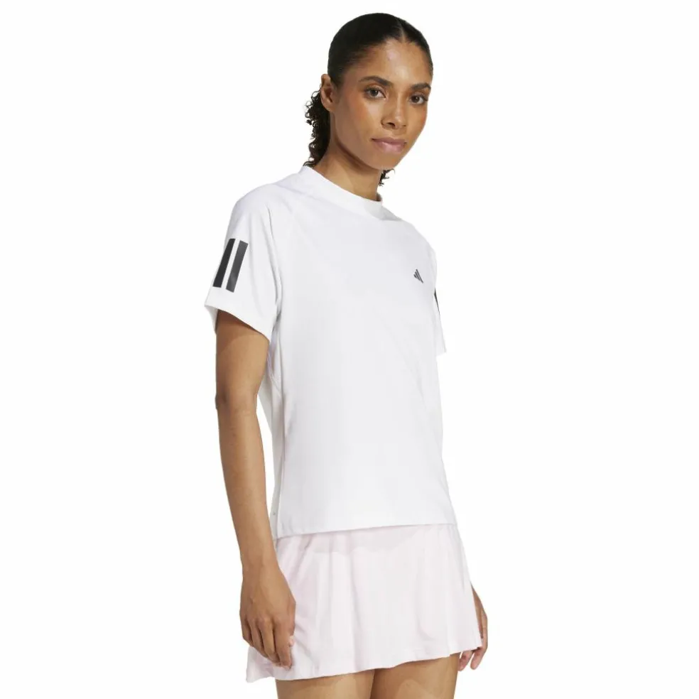 Adidas Club 3-stripes tennisshirt dames white
