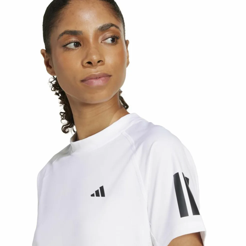 Adidas Club 3-stripes tennisshirt dames white