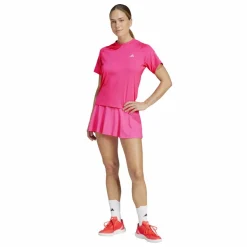 Adidas Club 3-stripes tennisshirt dames lucid pink