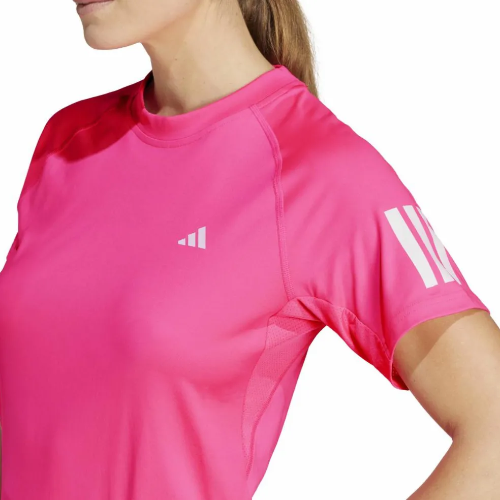 Adidas Club 3-stripes tennisshirt dames lucid pink
