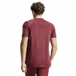Adidas Club 3-stripes tennisshirt heren shadow red