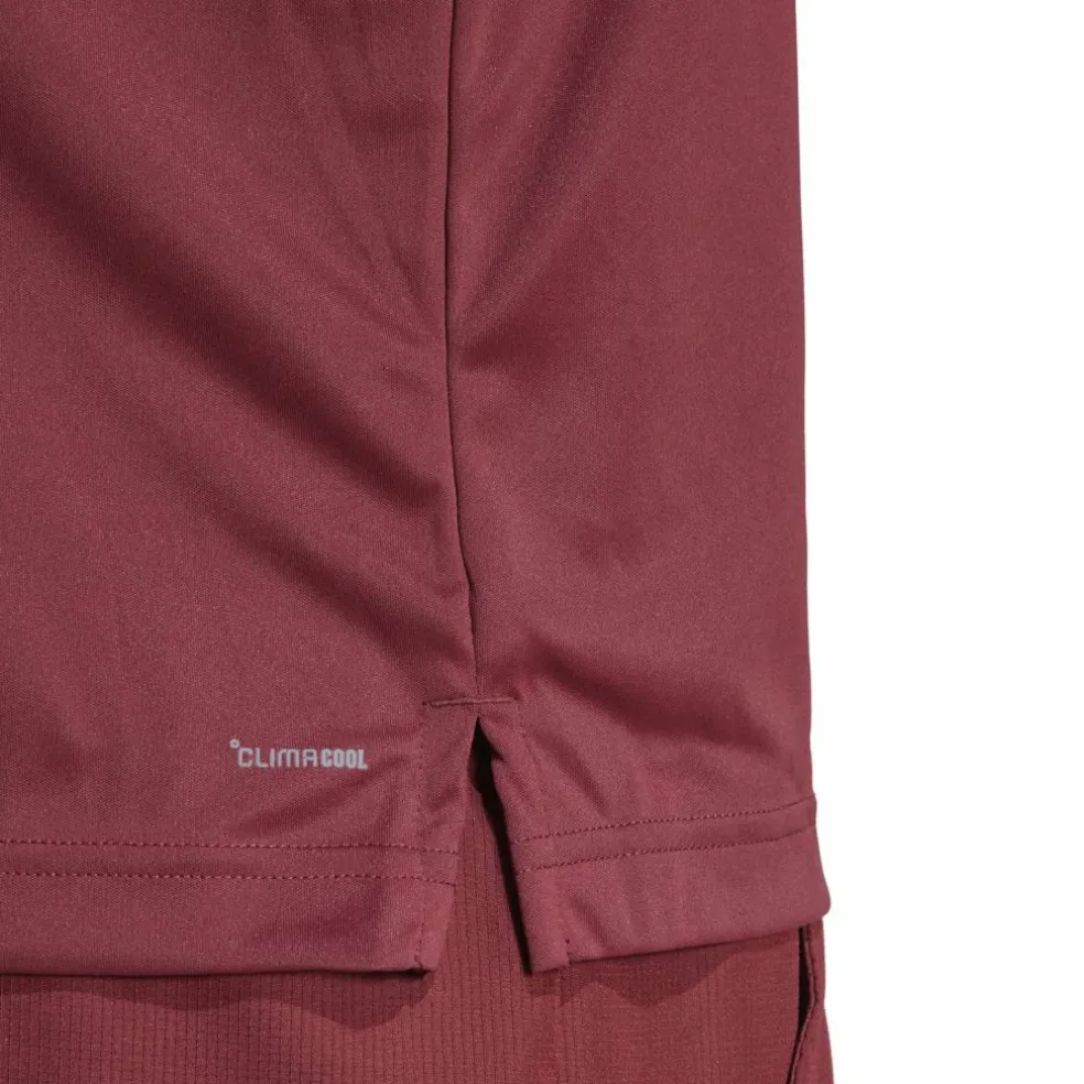 Adidas Club 3-stripes tennisshirt heren shadow red