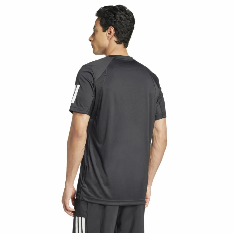 Adidas Club 3-stripes tennisshirt heren black