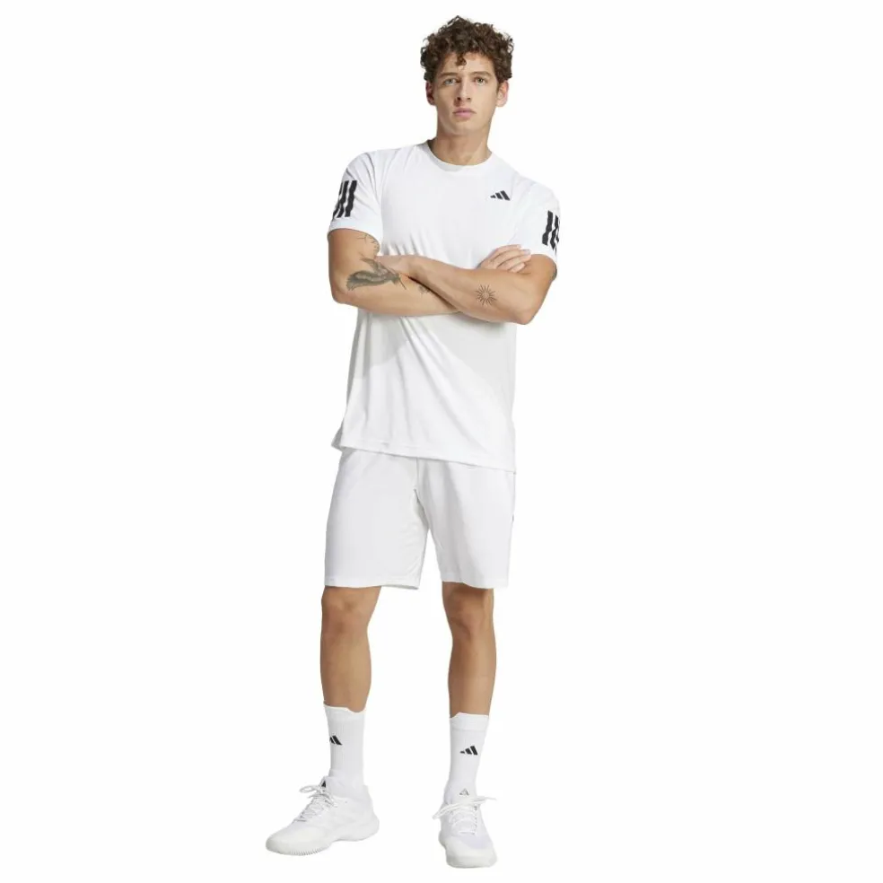 Adidas Club 3-stripes tennisshort heren white