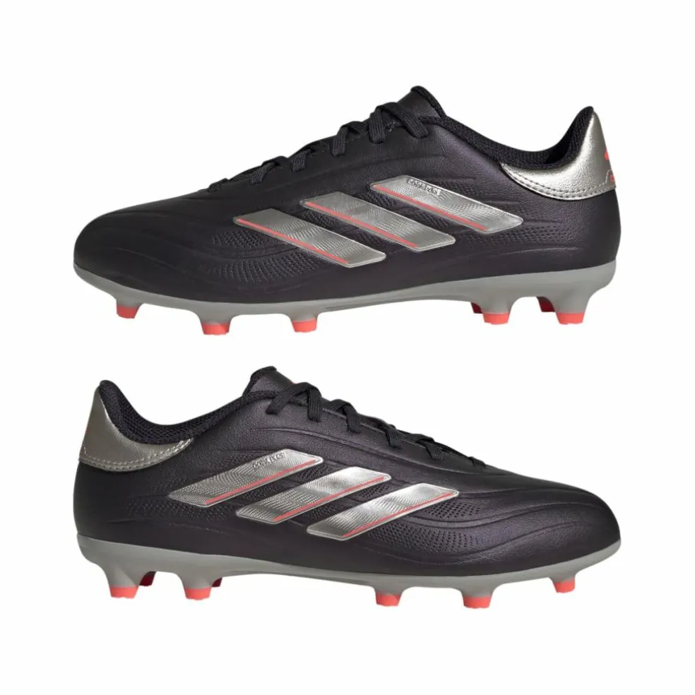 Adidas Copa Pure 2 League FG voetbalschoenen junior aurora black platinum metallic turbo