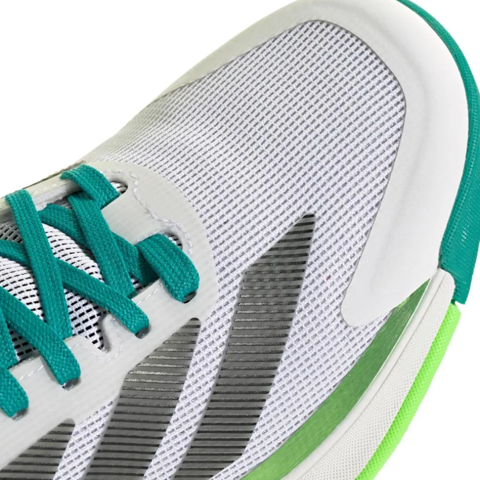 Adidas Crazyquick Boost padelschoenen heren cloud white core black lime burst