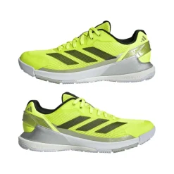 Adidas Crazyquick padelschoenen heren lucid lemon core black silver metallic