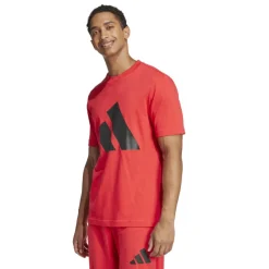 Adidas Essentials Big Logo shirt heren pure ruby black