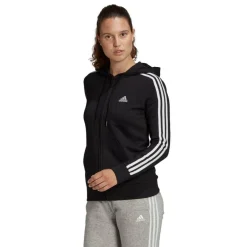 Adidas Essentials French Terry 3-Stripes trainingsjack dames black