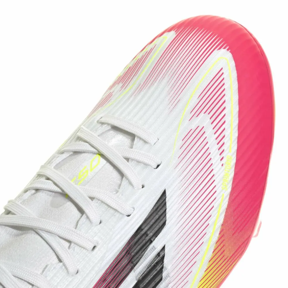 Adidas F50 League FG MG Mid voetbalschoenen heren cloud white core black solar yellow