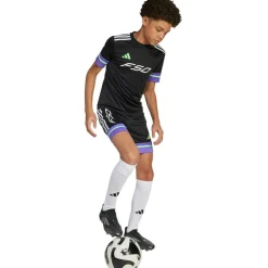 Adidas F50 voetbalshirt junior black purple rush