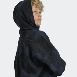 Adidas Future Icons Camo Printed hoodie junior legend ink black