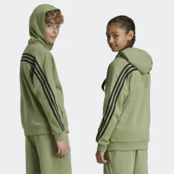 Adidas Future Icons 3-Stripes trainingsjack junior tent green black