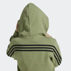 Adidas Future Icons 3-Stripes trainingsjack junior tent green black