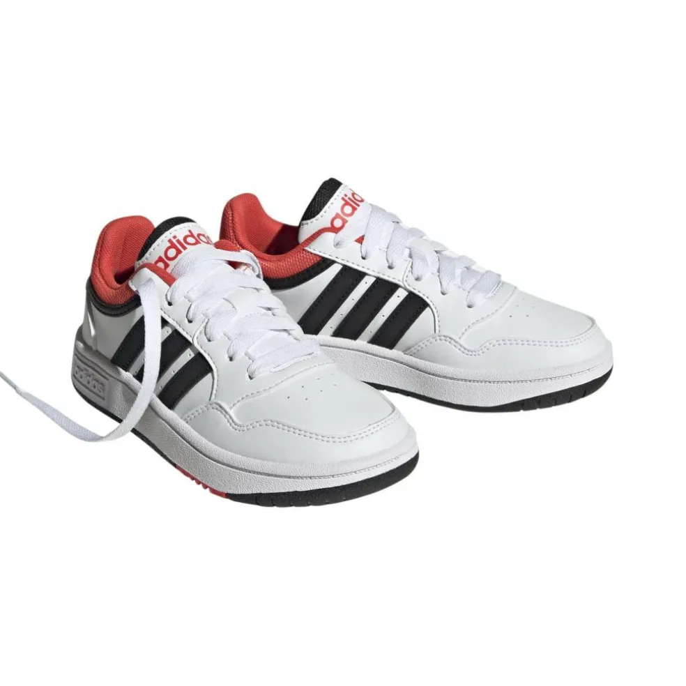Adidas Hoops 3.0 schoenen junior cloud white core black bright red