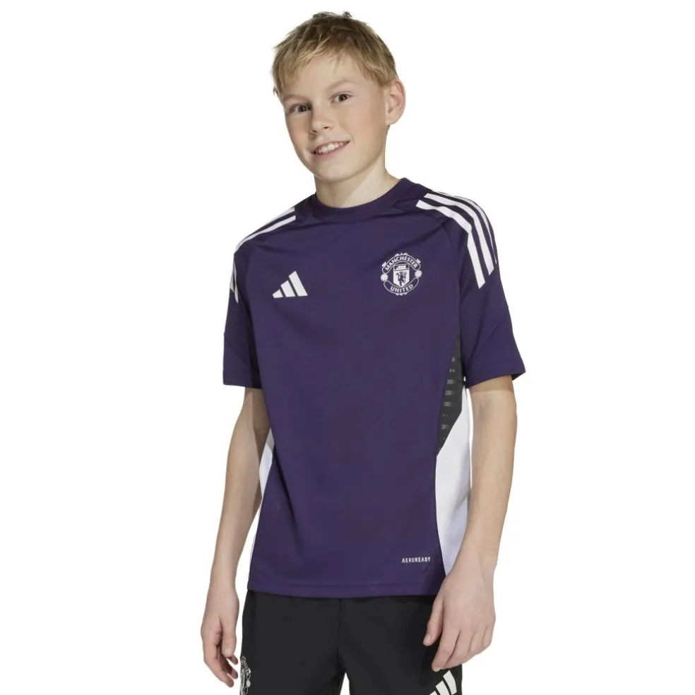 Adidas Manchester United voetbalshirt junior aurora plum