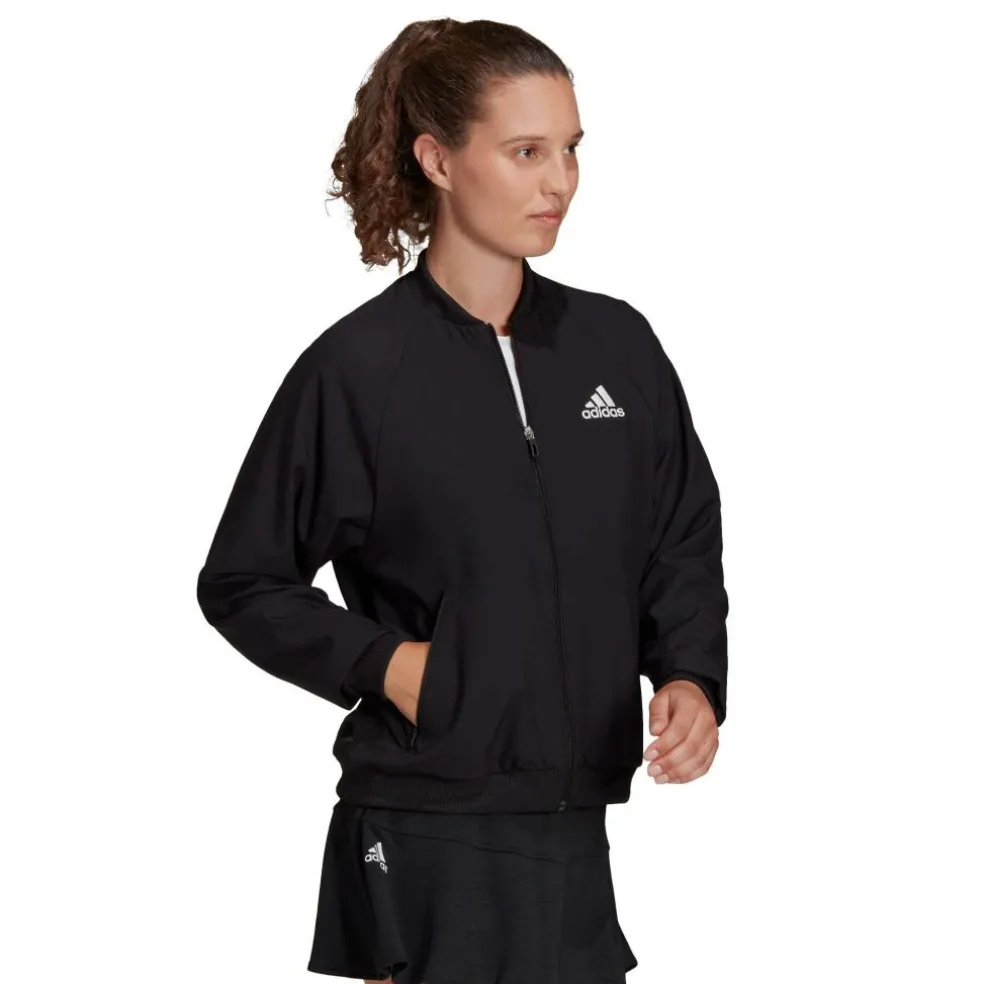 Adidas Melbourne trainingsjack dames black white