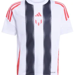 Adidas Messi voetbalshirt junior white semi lucid red