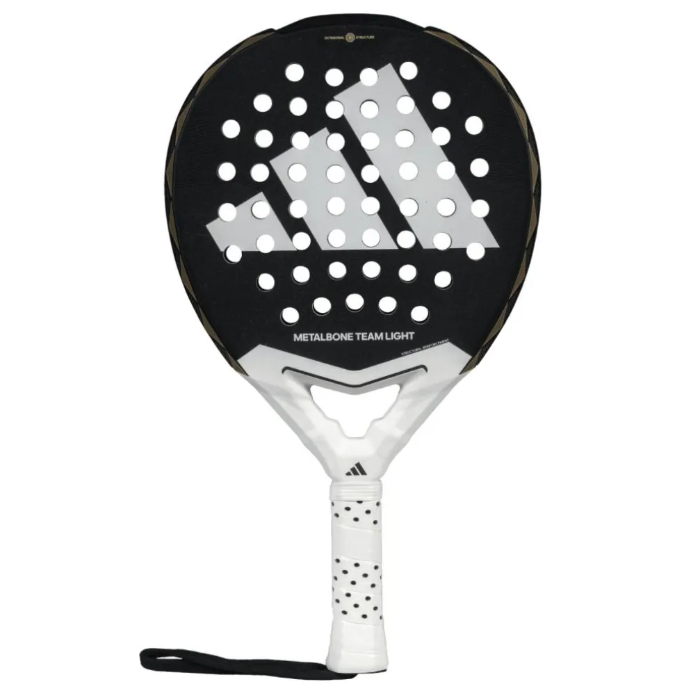 Adidas Metalbone Team Light 3.4 padel racket black tech metal white