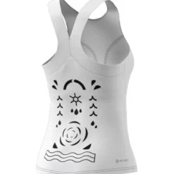 Adidas Par T Y tennis tanktop dames white black