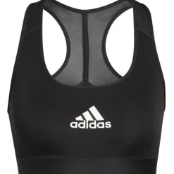 Adidas Powerreact Medium Support sport bh dames zwart