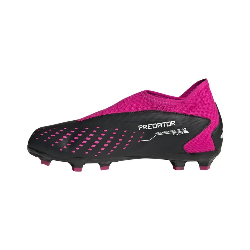 Adidas Predator Accuracy.3 voetbalschoenen junior core black cloud white team shock pink 2