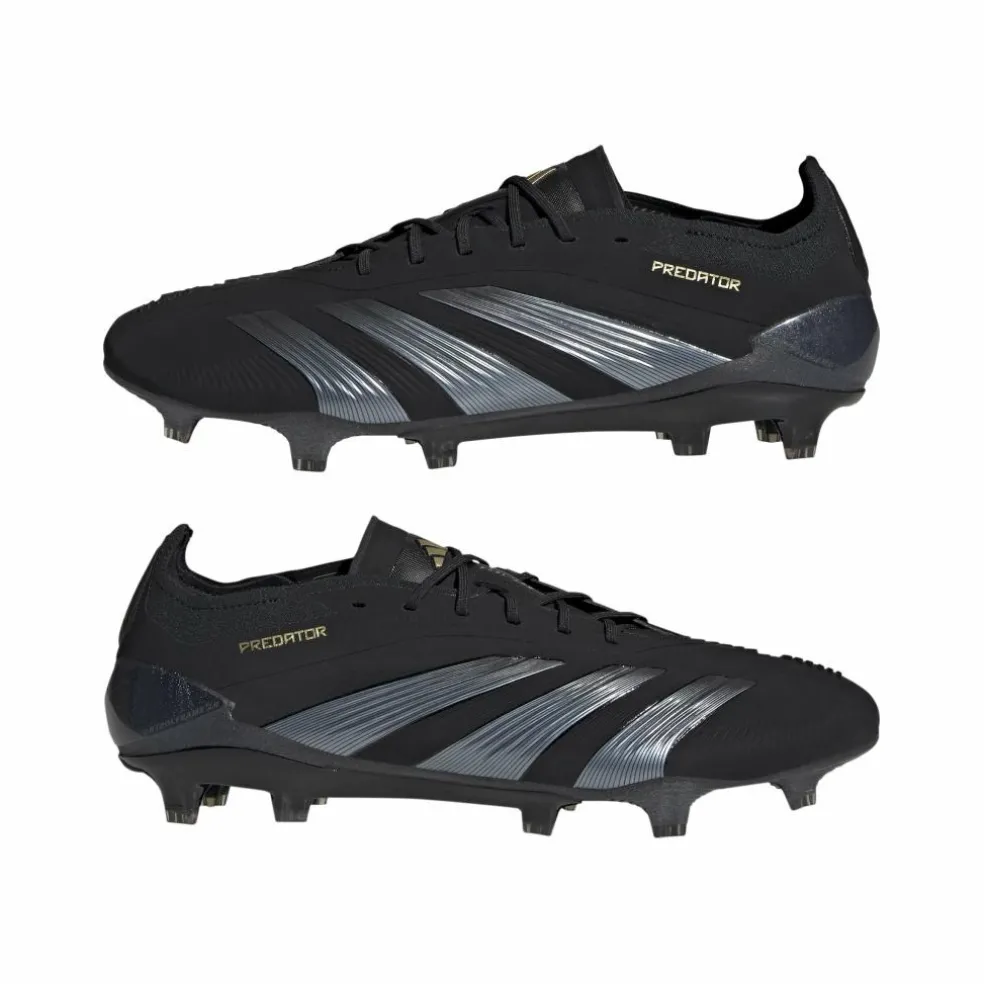 Adidas Predator Elite FG voetbalschoenen heren core black carbon gold metallic