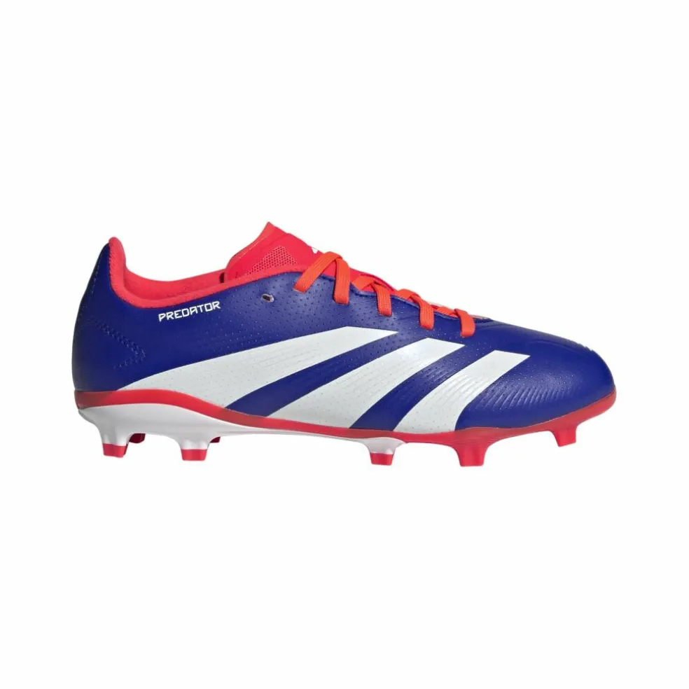 Adidas Predator League FG voetbalschoenen junior lucid blue cloud white solar red