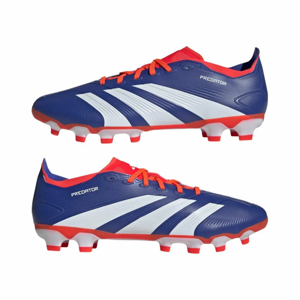 Adidas Predator League MG voetbalschoenen heren lucid blue cloud white solar red
