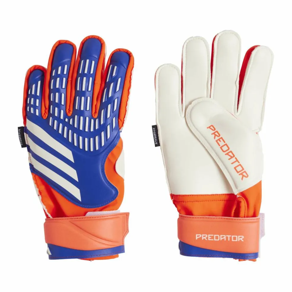 Adidas Predator Match Fingersave keepershandschoenen junior lucid blue solar red white