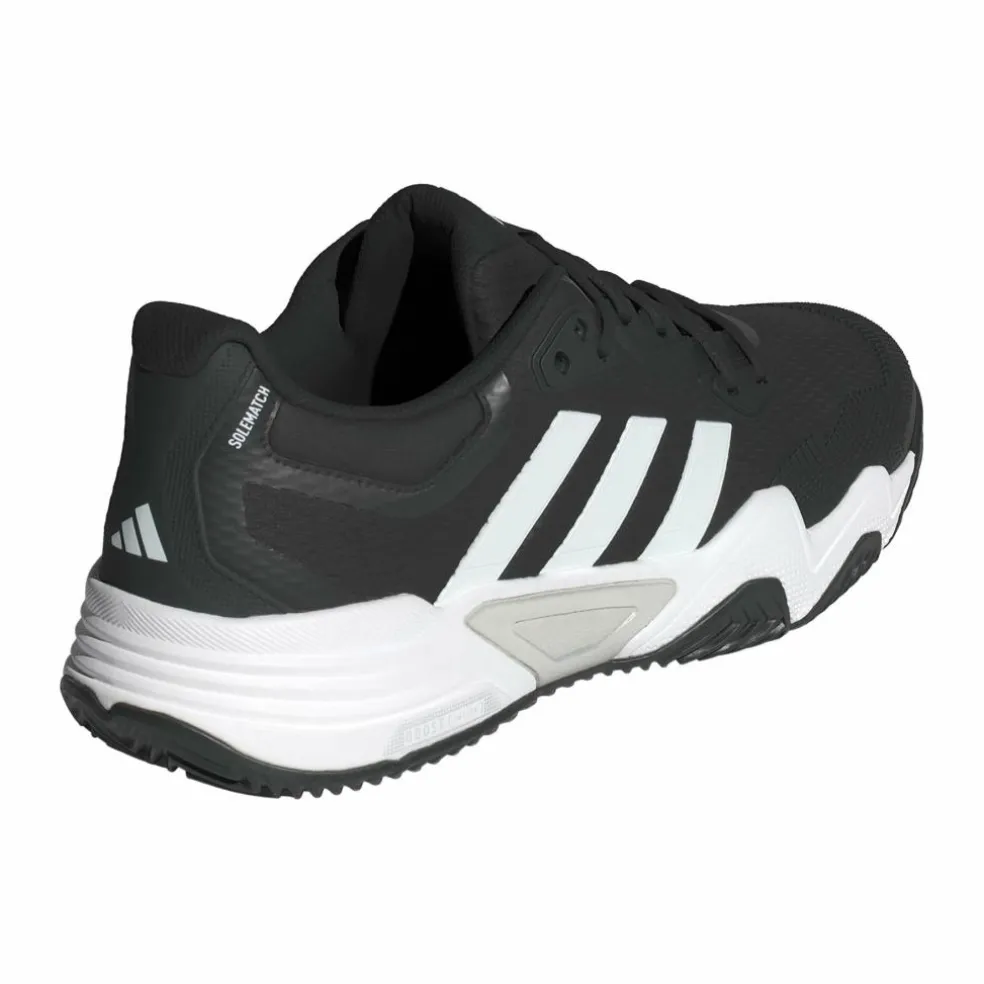 Adidas Solematch Control 2 Clay tennisschoenen heren core black zero metallic cloud white