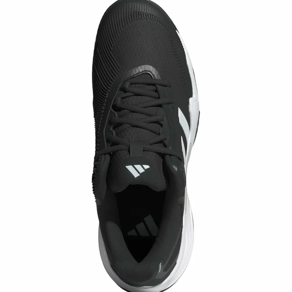 Adidas Solematch Control 2 Clay tennisschoenen heren core black zero metallic cloud white