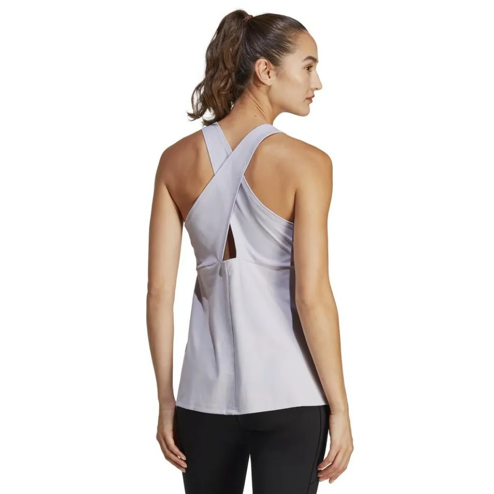 Adidas Studio tanktop dames purple white